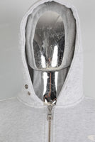Grey digital print hooded jacket