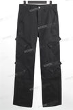 2023 New Custom Black Denim Men Straight Baggy Cargo Jeans