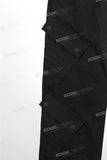 2023 New Custom Black Denim Men Straight Baggy Cargo Jeans