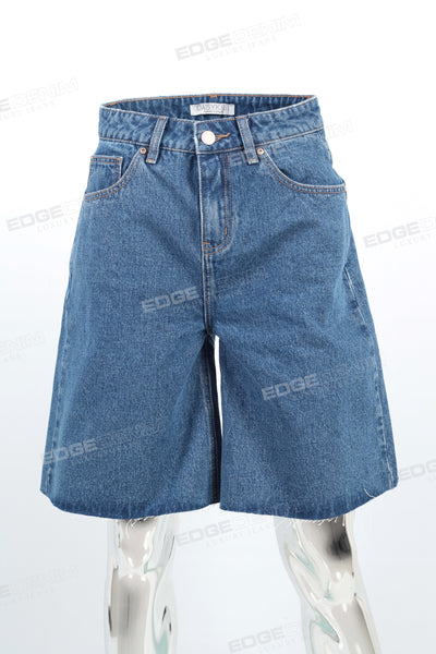 Men Blue Baggy Denim Shorts Custom High Quality Short Jeans