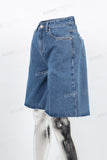 Men Blue Baggy Denim Shorts Custom High Quality Short Jeans