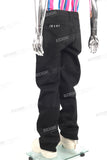 Manufacturer Custom Plus Size Men Black Baggy Denim Jeans
