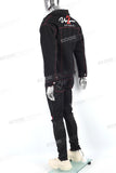 Factory Custom Men Black Denim Jacket And Ripped Jeans Set