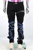 Wholesale Men Streetwear Fashion Black Flare Pants