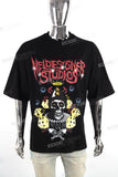 OEM ODM Custom Graphi Men Black Oversized Cotton T Shirts