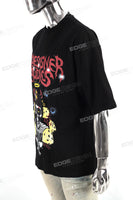OEM ODM Custom Graphi Men Black Oversized Cotton T Shirts