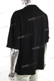 OEM ODM Custom Graphi Men Black Oversized Cotton T Shirts
