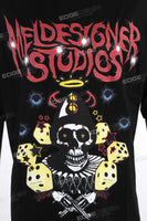 OEM ODM Custom Graphi Men Black Oversized Cotton T Shirts