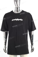 Custom Print Logo Screen Printing Cotton Black Oversize Men T Shirt