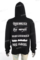 High Quality Digital Print Custom Men Black Pullover Hoodie