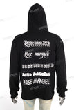 High Quality Digital Print Custom Men Black Pullover Hoodie