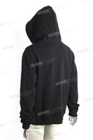 Custom Logo Pattern Men Black Pullover High Quality Cotton Hoodie