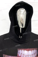 High Quality Digital Print Custom Men Black Pullover Hoodie