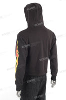 Low MOQ Custom High Quality Long Sleeve Men Black Pullover Hoodie