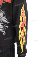 Low MOQ Custom High Quality Long Sleeve Men Black Pullover Hoodie