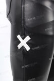 Men Fahsion Streetwear Motorcycle Black Skinny Leather Pants