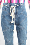 High Quality Men Fashion Stree Wear Custom Black Stacked Flare Jeans