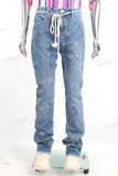 High Quality Men Fashion Stree Wear Custom Black Stacked Flare Jeans