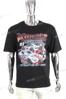 Customized Print Logo Men Digital Print Black Slim Cotton T Shirt