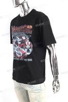 Customized Print Logo Men Digital Print Black Slim Cotton T Shirt