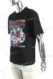 Customized Print Logo Men Digital Print Black Slim Cotton T Shirt