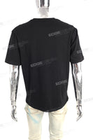 Customized Print Logo Men Digital Print Black Slim Cotton T Shirt