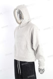 Custom Plus Size Blank Plain Gray Cotton Men Pullover Hoodie