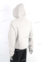 Custom Plus Size Blank Plain Gray Cotton Men Pullover Hoodie