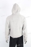 Custom Plus Size Blank Plain Gray Cotton Men Pullover Hoodie