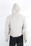 Custom Plus Size Blank Plain Gray Cotton Men Pullover Hoodie