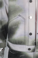 Full Digital Print Custom Men Denim Jacket And Baggy Jeans Set