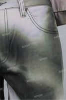 Full Digital Print Custom Men Denim Jacket And Baggy Jeans Set