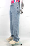 Custom Men Distressed Straight Baggy Casual Denim Jeans
