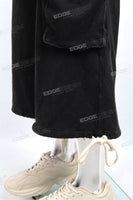 Men Drawstring Black Fashion Streetwear Baggy Sweatpants
