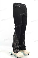 Wholesale Custom Streetwear Fashion Men Black Flare Jeans