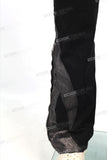 Wholesale Custom Streetwear Fashion Men Black Flare Jeans