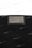 Wholesale Custom Streetwear Fashion Men Black Flare Jeans