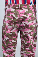 Men Trousers Custom Full print Camouflage Twill Stacked Pants