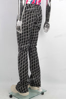 Customized Fashion Jacquard Denim Pants Skinny Flare Jeans For Men