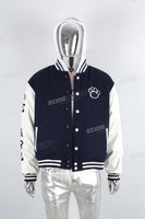 High Quality Embroidery Leather Sleeve Bomber Letterman Men Varsity Jacket