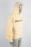 Custom Logo No drawstring Men Puff Print Pullover Hoodie