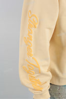 Custom Logo No drawstring Men Puff Print Pullover Hoodie