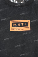 Men's Oversize Screen Printing Vintage Wash Cotton T Shirt
