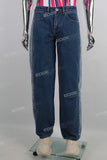 Custom Casual Loose Men Patchwork Straight Regular Denim Jeans
