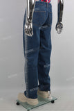 Custom Casual Loose Men Patchwork Straight Regular Denim Jeans