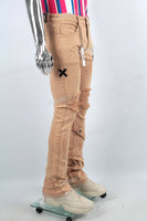 Fashion Jeans Trousers Streetwear Men Ripped Skinny Flare Denim Jeans Pants