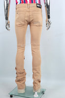 Fashion Jeans Trousers Streetwear Men Ripped Skinny Flare Denim Jeans Pants
