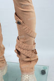 Fashion Jeans Trousers Streetwear Men Ripped Skinny Flare Denim Jeans Pants