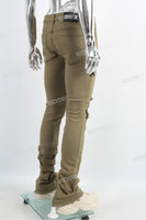 OEM ODM Custom Men Denim Streetwear Flare Ripped Skinny Jeans