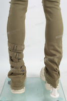 OEM ODM Custom Men Denim Streetwear Flare Ripped Skinny Jeans